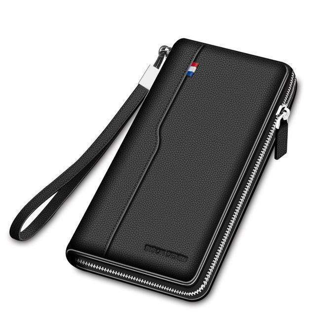 Genuine Leather Large Capacity Card Holder Money Purse Wallet