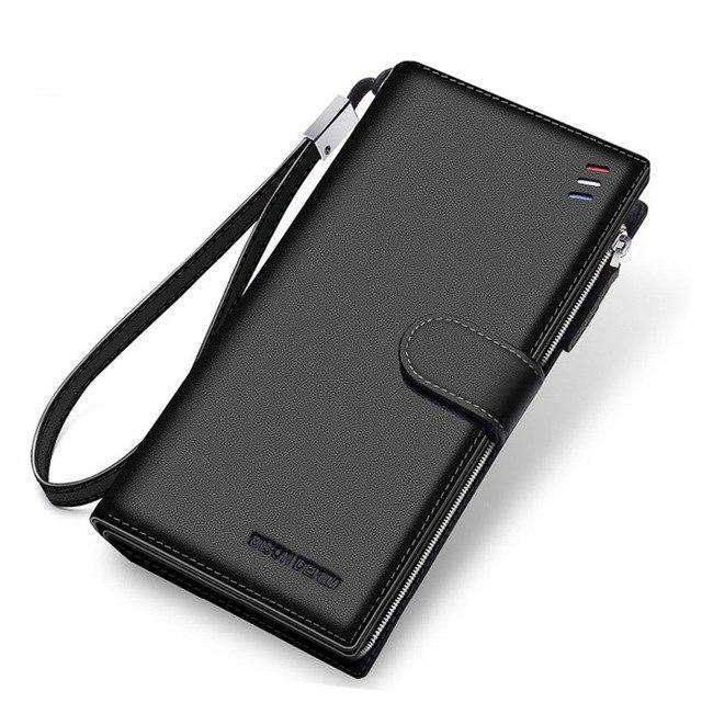Genuine Leather Large Capacity Card Holder Money Purse Wallet