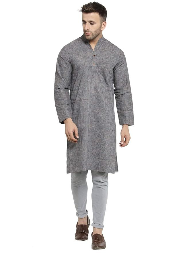 Full Sleeve Knee Length Cotton Regular Kurta