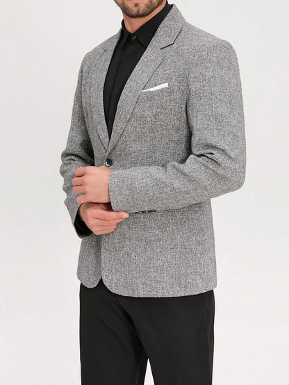 Single Breasted Commuter Business Suit Jacket Blazer