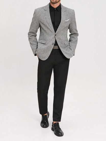 Single Breasted Commuter Business Suit Jacket Blazer