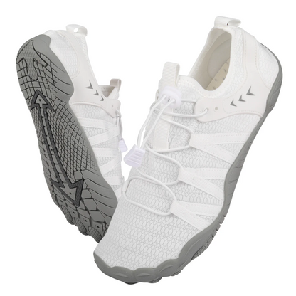 Mens Ultra Light White Blaze Barefoot Minimalist Cross Training Shoes