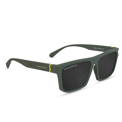 Polarised Full Rim Rectangular Stylish UV Protected Anti Glare Crack Resistant Shades Sunglasses