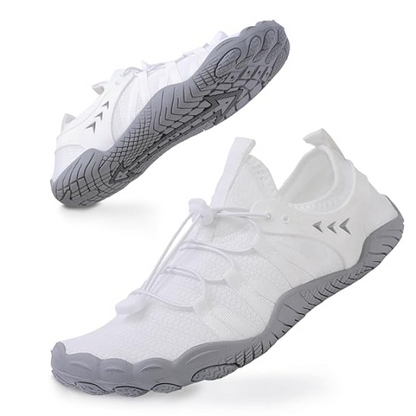 Mens Ultra Light White Blaze Barefoot Minimalist Cross Training Shoes