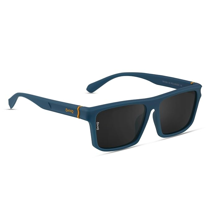 Polarised Full Rim Rectangular Stylish UV Protected Anti Glare Crack Resistant Shades Sunglasses