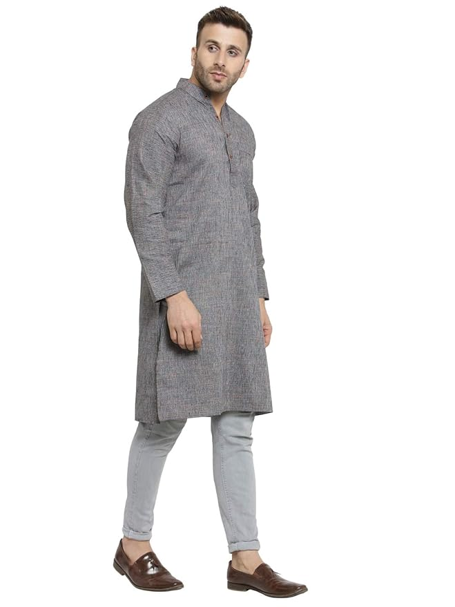 Full Sleeve Knee Length Cotton Regular Kurta