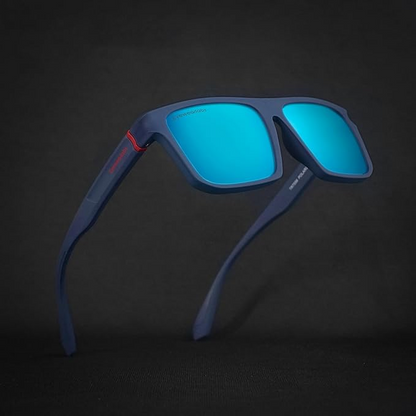 Polarised Full Rim Rectangular Stylish UV Protected Anti Glare Crack Resistant Shades Sunglasses