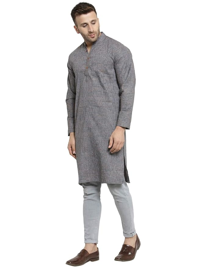 Full Sleeve Knee Length Cotton Regular Kurta