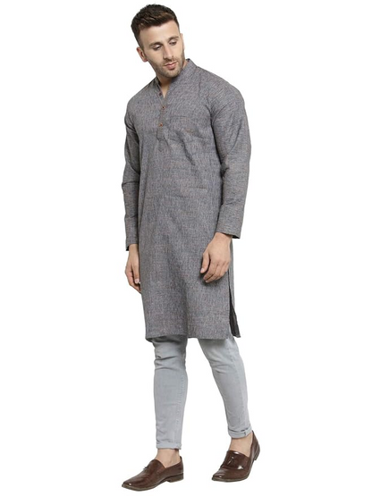 Full Sleeve Knee Length Cotton Regular Kurta