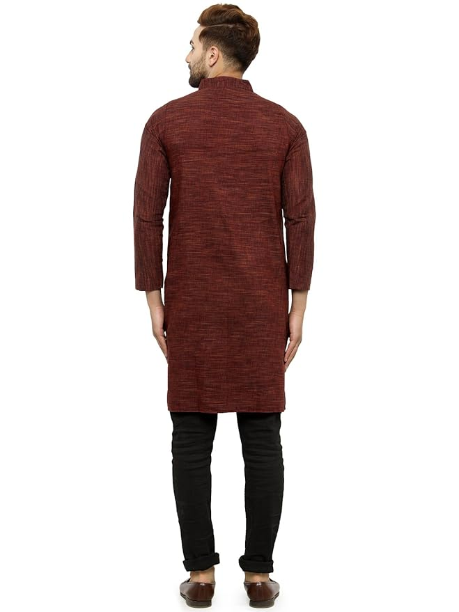 Full Sleeve Knee Length Cotton Regular Kurta