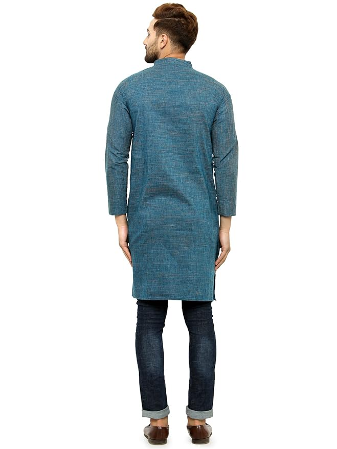 Full Sleeve Knee Length Cotton Regular Kurta