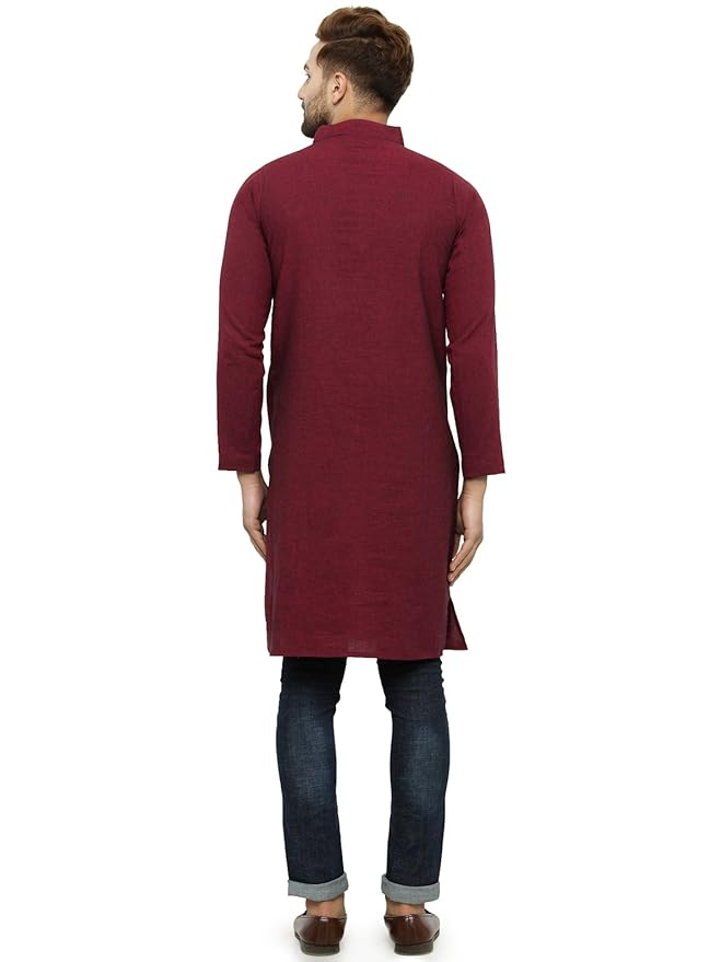 Full Sleeve Knee Length Cotton Regular Kurta