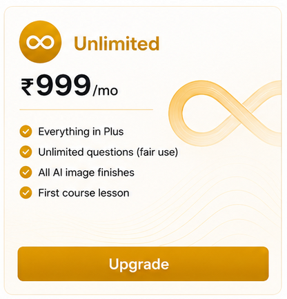 Subscription plan with monthly cost and features on a light background