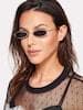Metal Frame Flat Lens Sunglasses