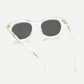 Clear Frame Mirror Lens Sunglasses