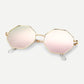 Metal Frame Polygon Sunglasses