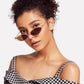Black Flat Lens Sunglasses