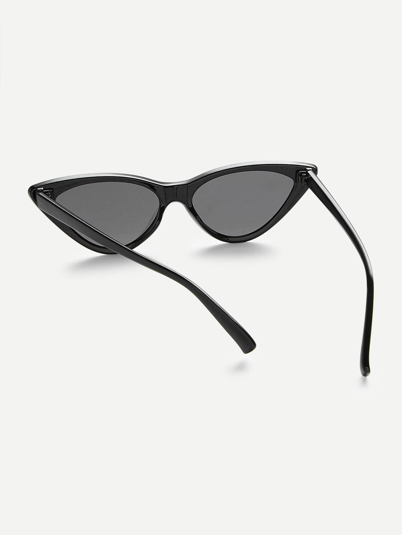 Back Flat Lens Cat Eye Sunglasses