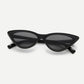 Flat Lens Cat Eye Sunglasses