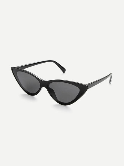 Back Flat Lens Cat Eye Sunglasses