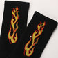 Flame Print Socks 2pairs
