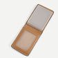 PU Leather Brown Braided Detail Card Holder