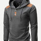 Long Sleeve Regular Fit Drawstring Detail Hooded Sweatshirt