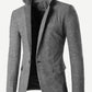 Split Regular Fit Polyester Single Button Blazer