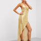 Golden Metallic Cami Dress