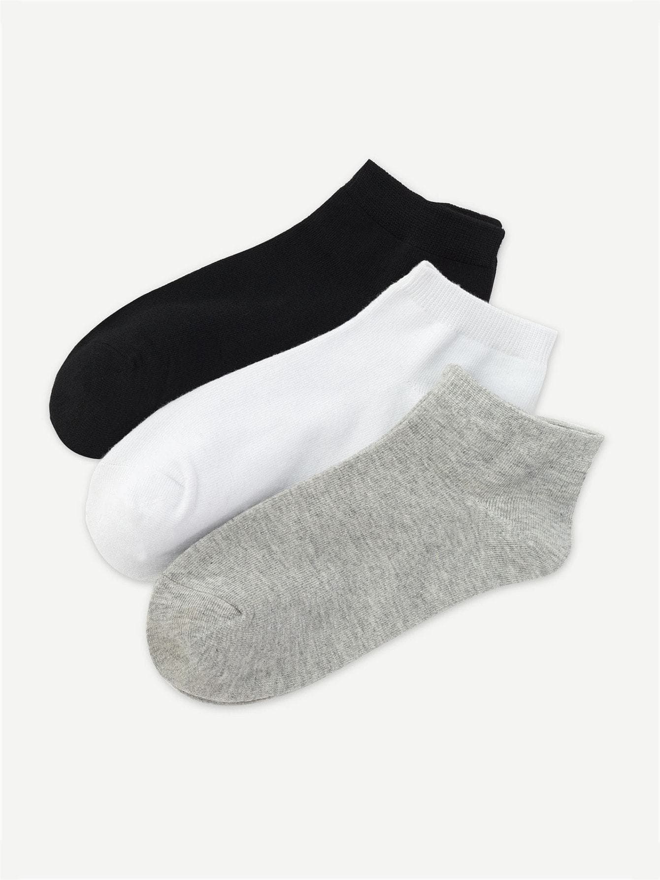 Plain Ankle Socks 3pairs – Wear.Style