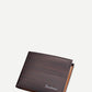 Coffee PU Leather Fold Over Wallet