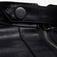 Black Stand Collar Zipper Detail Solid PU Biker Jacket