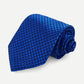 Blue Polyester Embroidery Tie
