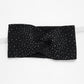 Black 100% Polyester Rhinestone Decorated Headband