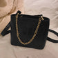 Croc Embossed Chain Tote Bag