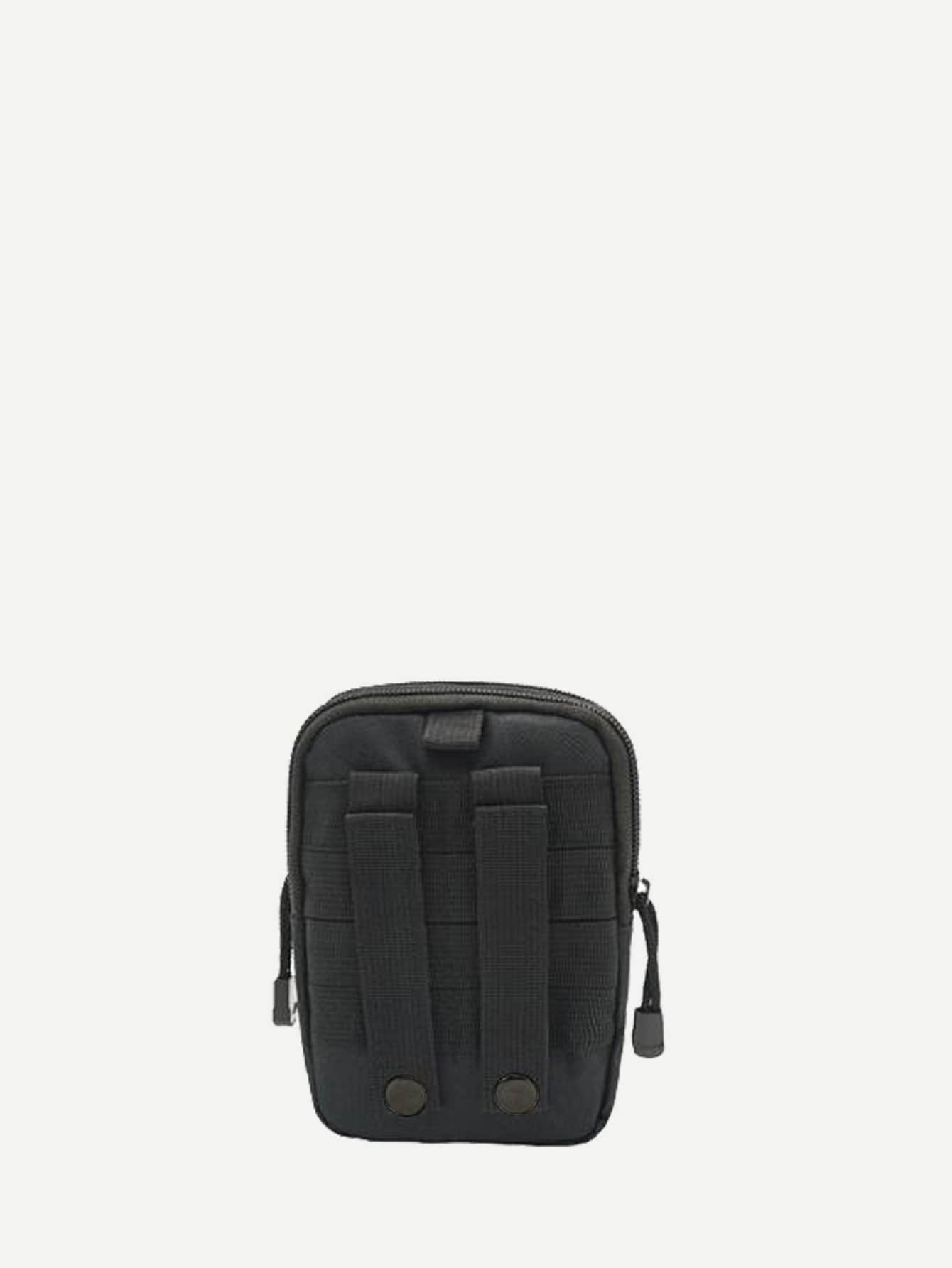 Canvas Black Multi Functional Clutch Bag