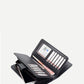 Black Fold Over PU Wallet With Wristlet