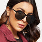 Tortoiseshell Frame Flat Lens Sunglasses