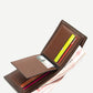 PU Leather Black Fold Over PU Wallet
