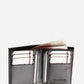Grey Fold Over PU Wallet