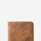 PU Leather Brown Mini Fold Over Wallet With Card Holder