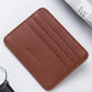 PU Leather Coffee Textured Detail Solid Wallet