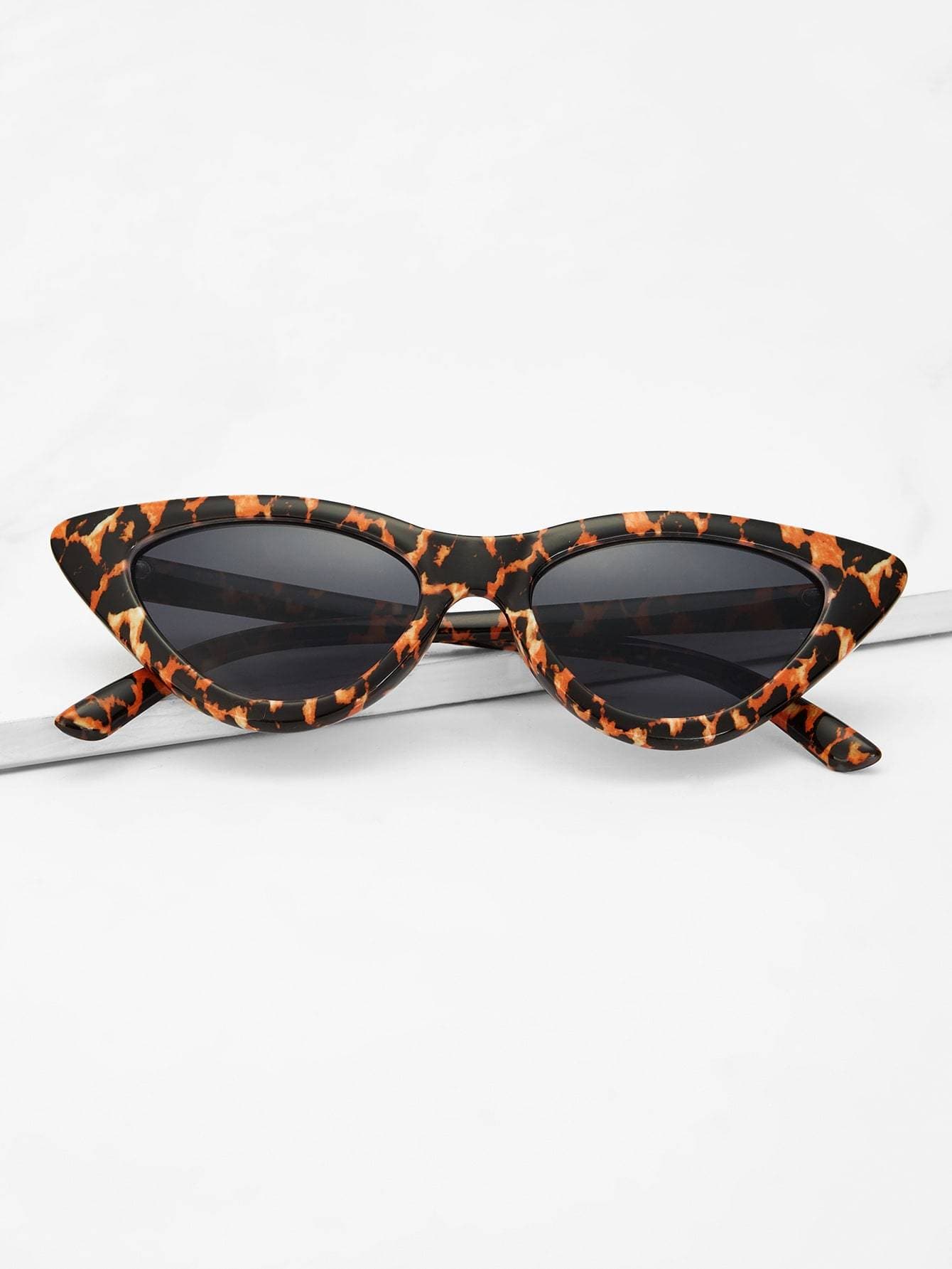Tortoiseshell Frame Cat Eye Sunglasses