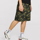 100% Cotton Drawstring Waist Multi-pocket Camouflage Shorts