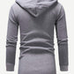 Grey Long Sleeve Letter Print Open Front Hoodie