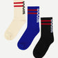 Letter Pattern Socks 3pairs