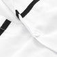 White Long Sleeve Striped Panel Slim Fit Shirt