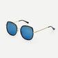 Blue Double Frame Tinted Lens Sunglasses