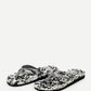 Grey Toe Post Massage Flip Flops