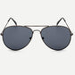 Grey Boho Top Bar Aviator Sunglasses